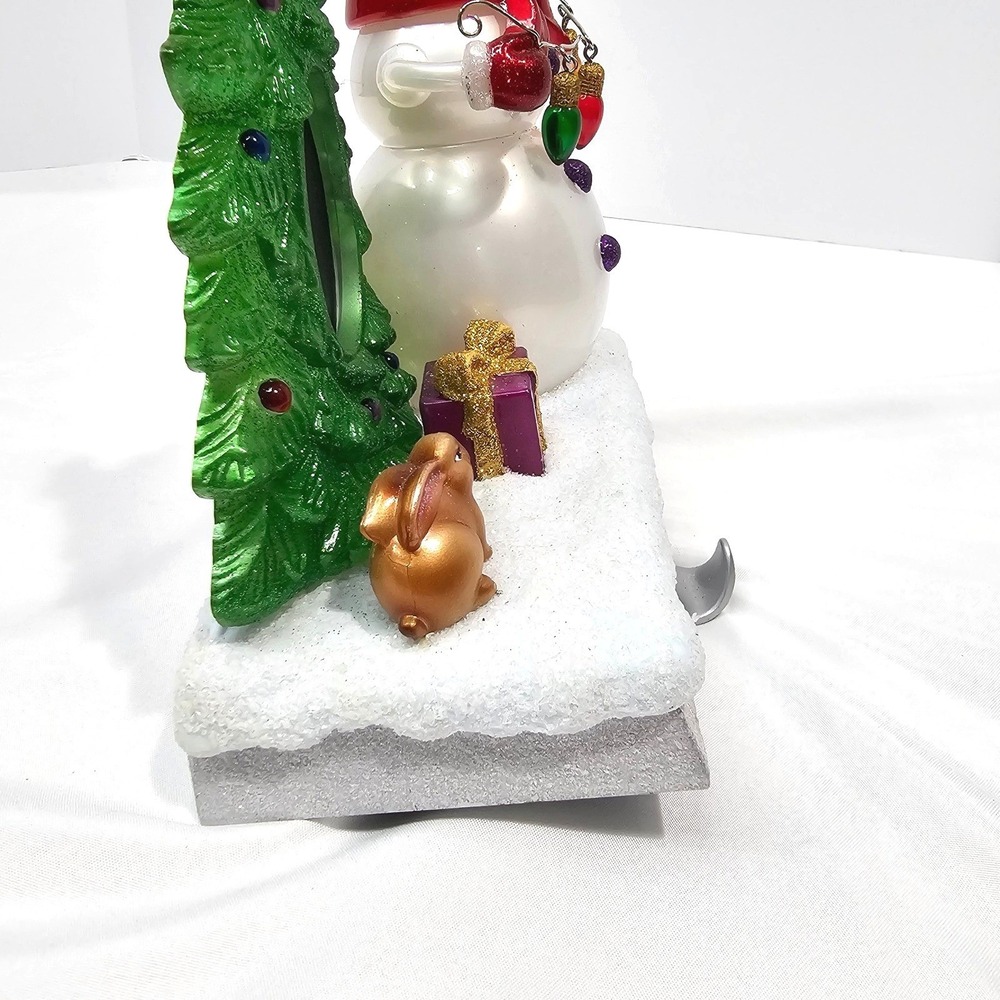 Christmas Snowman Photo Frame Stocking Holder Light Up Tree Bunny Decor - Picture 8 of 13